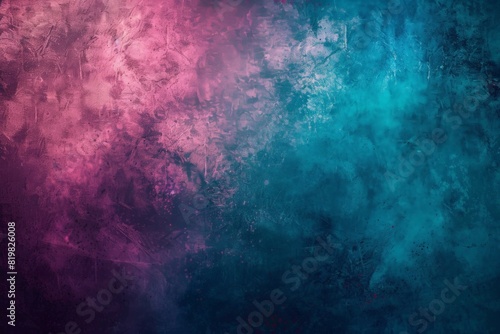 Dark abstract background with UV neon glow  blurred light lines  waves. Blue-pink neon light. Beautiful simple AI generated image in 4K  unique.
