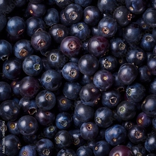 Blackthorn berry texture background, Prunus spinosa fruits pattern, many sloe berries mockup, sloeberry banner