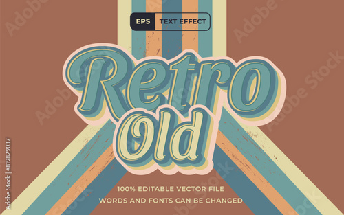 Editable Text effect Happy school Modern style 3D Cute