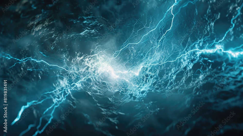 Close up of blue and white lightning. Perfect for weather or energy concepts Close up of blue and white lightning. Perfect for weather or energy concepts