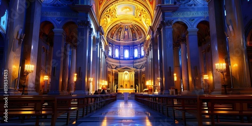 Center of Roman Catholicism: The Vatican City's Grand Church. Concept Roman Catholicism, Vatican City, St, Peter's Basilica, Religious Architecture, Papal Tradition photo