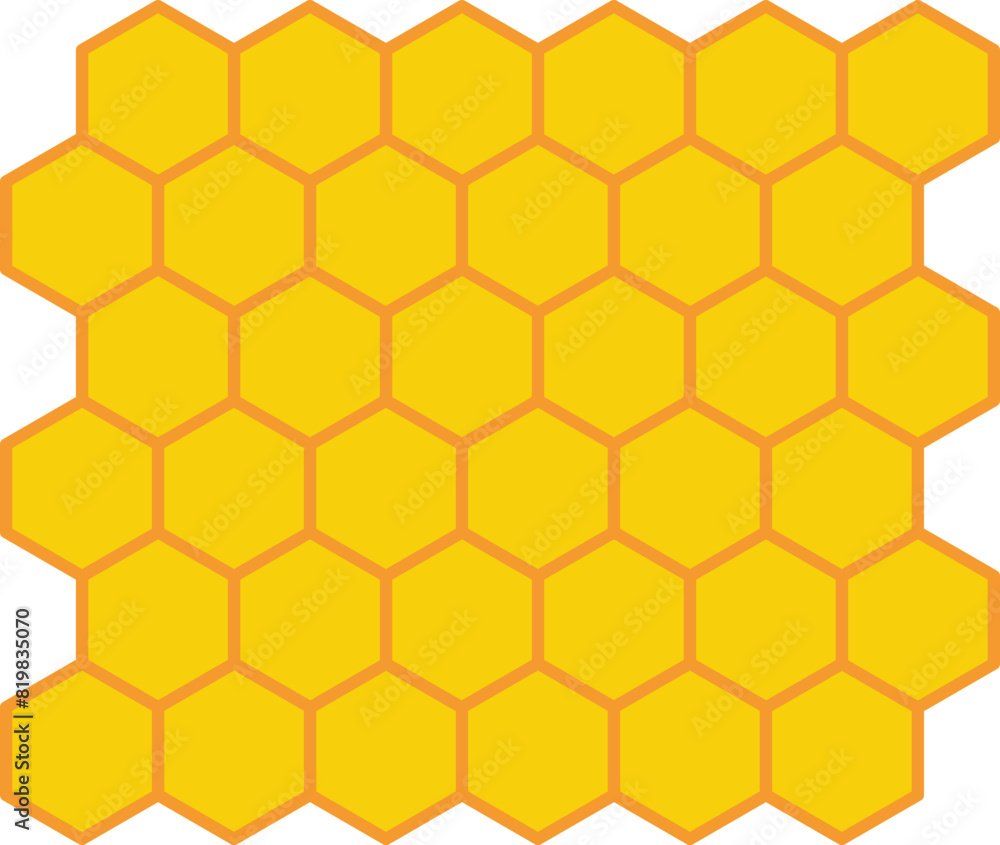 Honeycomb icon. Honeycomb bee natural icons. Yellow honeycomb symbol. Honeycomb Hexagons. Vector illustration Honeycomb icon. Honeycomb bee natural icons. Yellow honeycomb symbol. Honeycomb Hexagons. Vector illustration