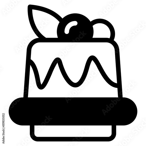 Breakfast pancakes with syrup and butter icon for food apps and websites