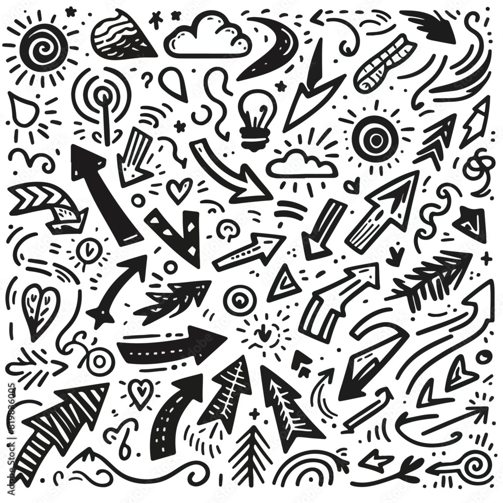 Set of Hand drawn vector Design Set of Hand drawn vector Design