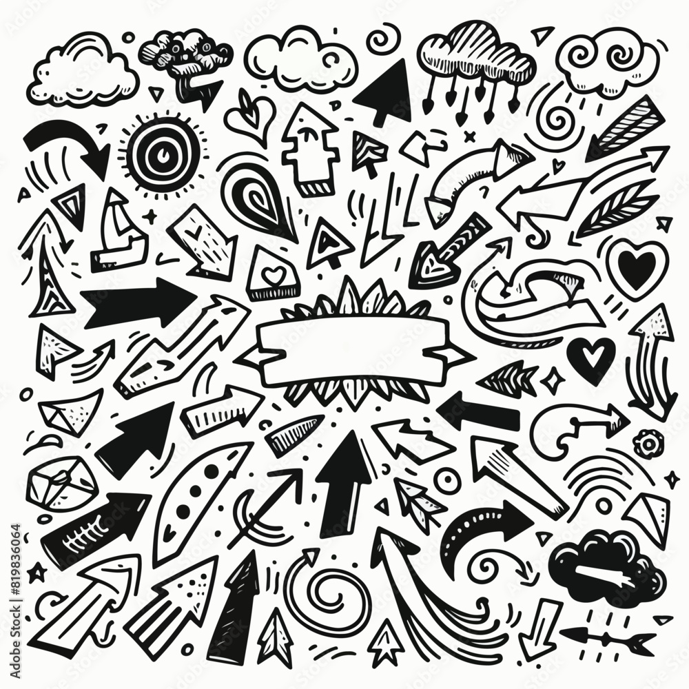 Set of Hand drawn vector Design Set of Hand drawn vector Design