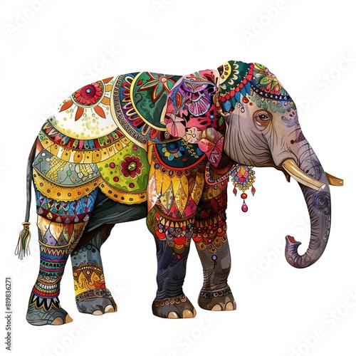 Elephant ethnic fusion fashion © thanawat
