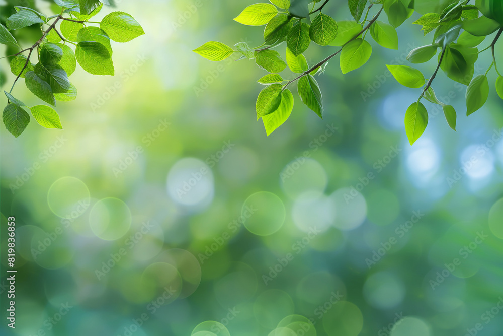 green leaves background