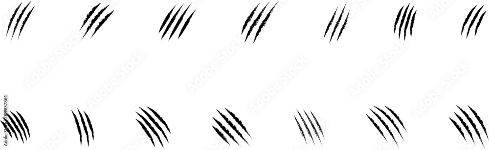 Animal Claw scratches icon vector. Vector illustration of animal claw scratches isolated on transparent background Animal Claw scratches icon vector. Vector illustration of animal claw scratches isolated on transparent background