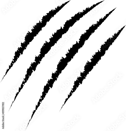 Animal Claw scratches icon vector. Vector illustration of animal claw scratches isolated on transparent background