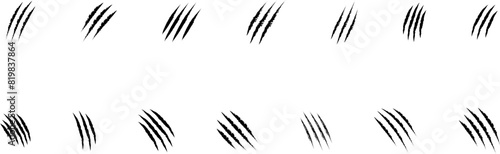 Animal Claw scratches icon vector. Vector illustration of animal claw scratches isolated on transparent background