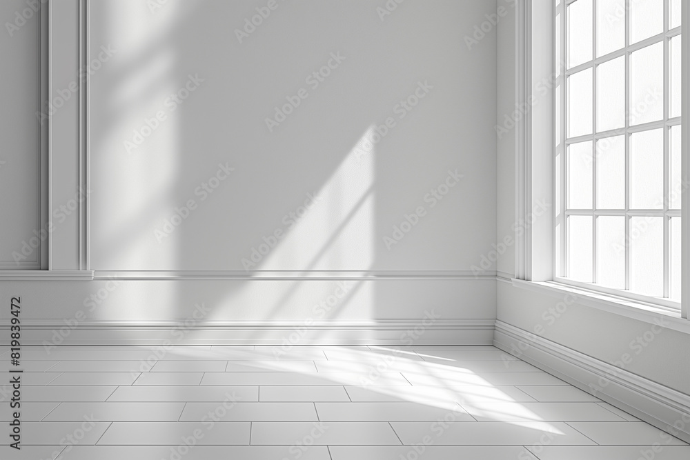 Fototapeta premium empty white room