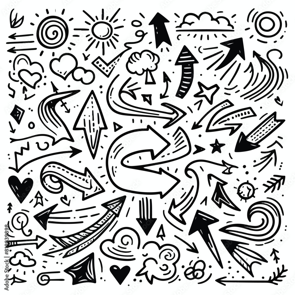 Set of Hand drawn vector Design Set of Hand drawn vector Design
