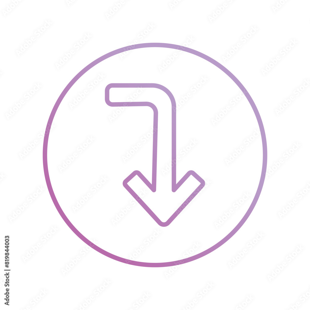 turn down icon with white background vector stock illustration turn down icon with white background vector stock illustration