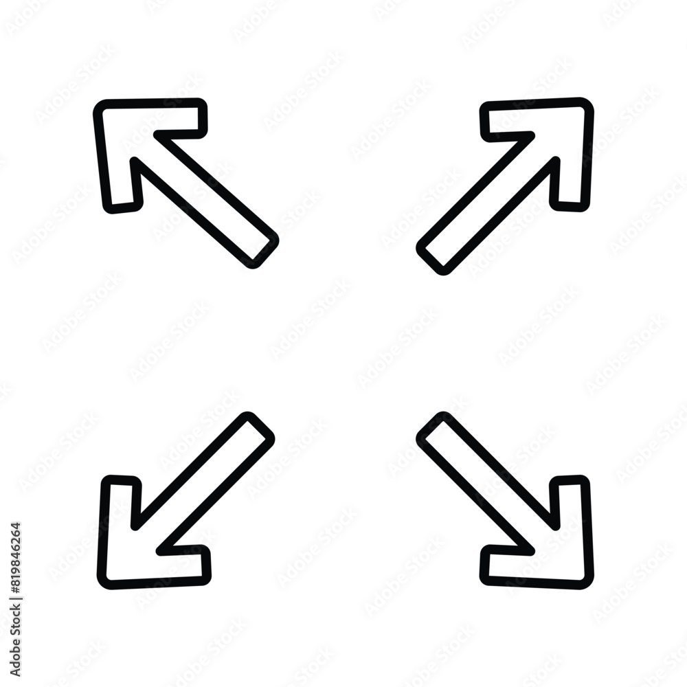 expand icon with white background vector stock illustration expand icon with white background vector stock illustration
