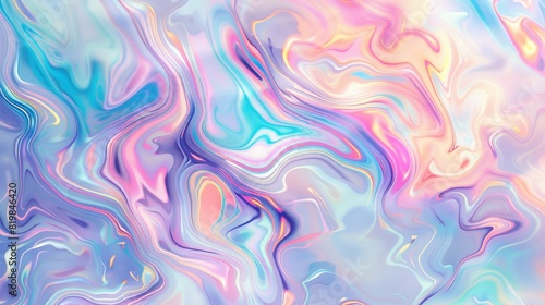 Background with Stylistic Abstract Holographic Pattern