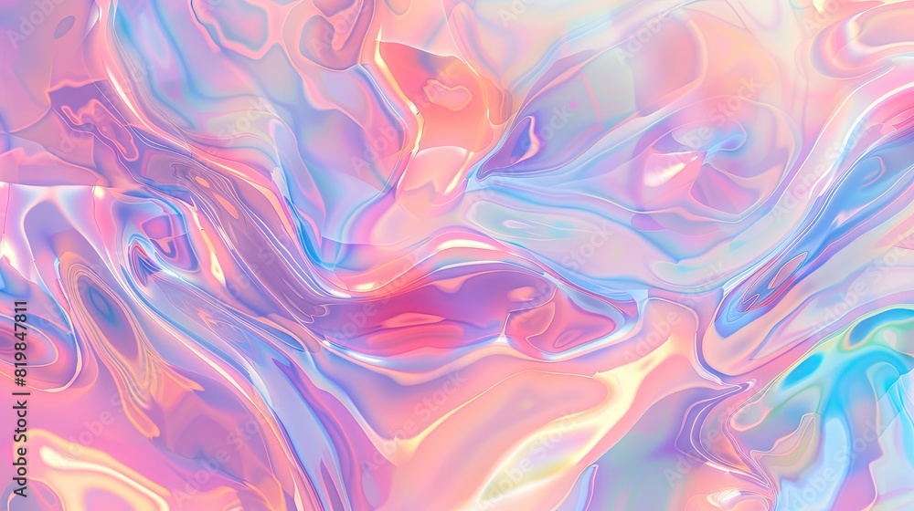 Background with Impressive Abstract Holographic Pattern