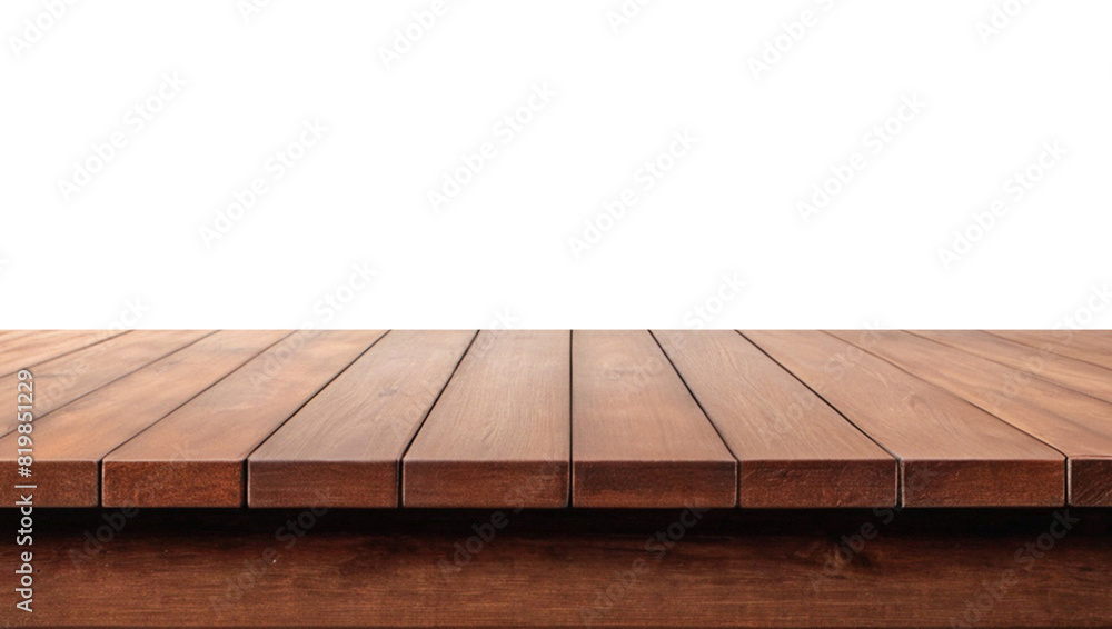 Empty wooden table top Brown For displaying product ,The background is transparent. Empty wooden table top Brown For displaying product ,The background is transparent.