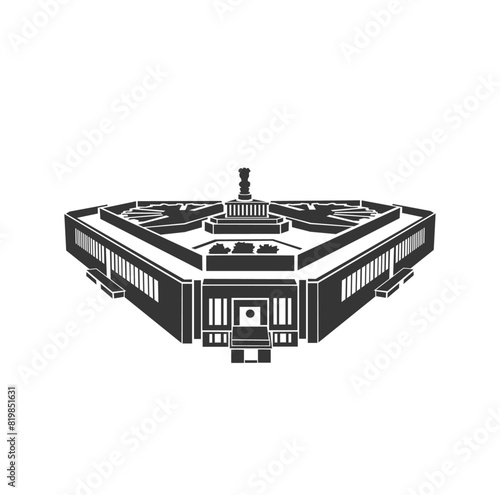 New Indian Parliament vector icon