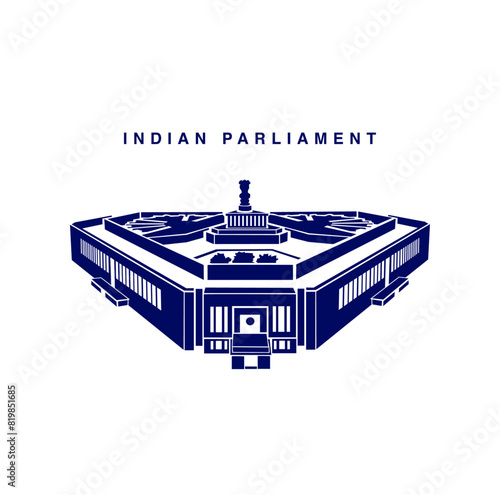 New Indian Parliament vector icon