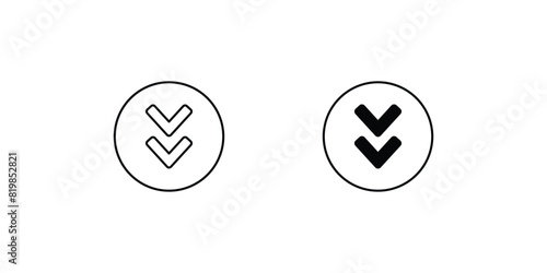 bottom icon with white background vector stock illustration