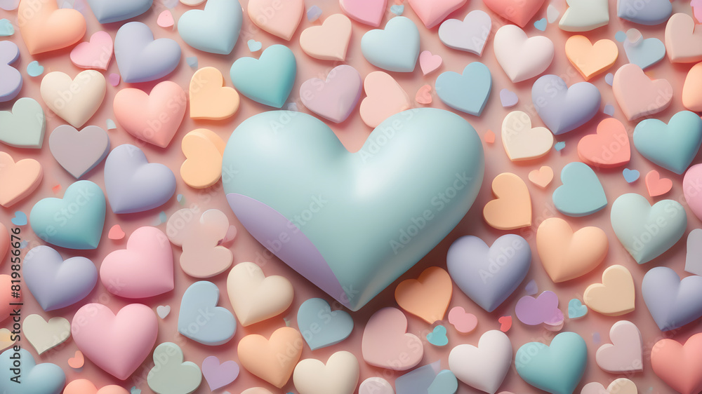 background color pastel heart