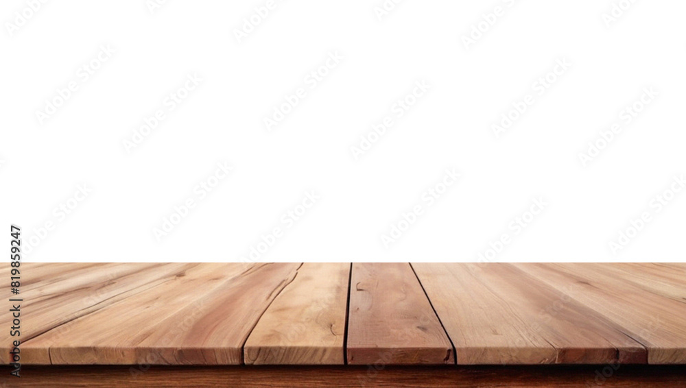 Empty wooden table top Brown For displaying product ,The background is transparent. Empty wooden table top Brown For displaying product ,The background is transparent.