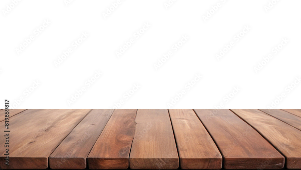 Empty wooden table top Brown For displaying product ,The background is transparent. Empty wooden table top Brown For displaying product ,The background is transparent.