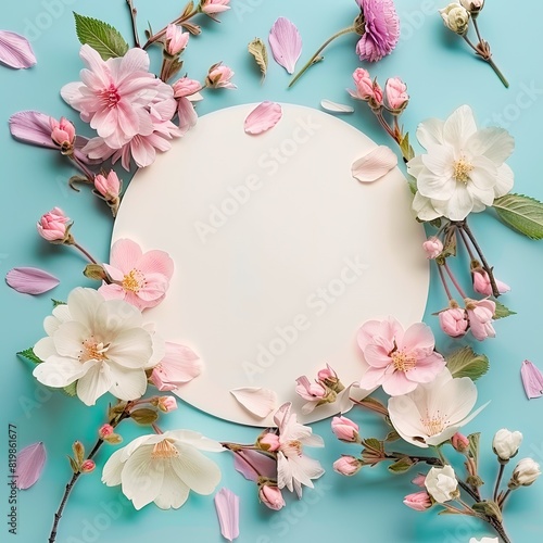 Floral-Inspired Paper Card Mockup for Your Special Occasions