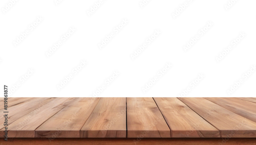 Empty wooden table top Brown For displaying product ,The background is transparent. Empty wooden table top Brown For displaying product ,The background is transparent.