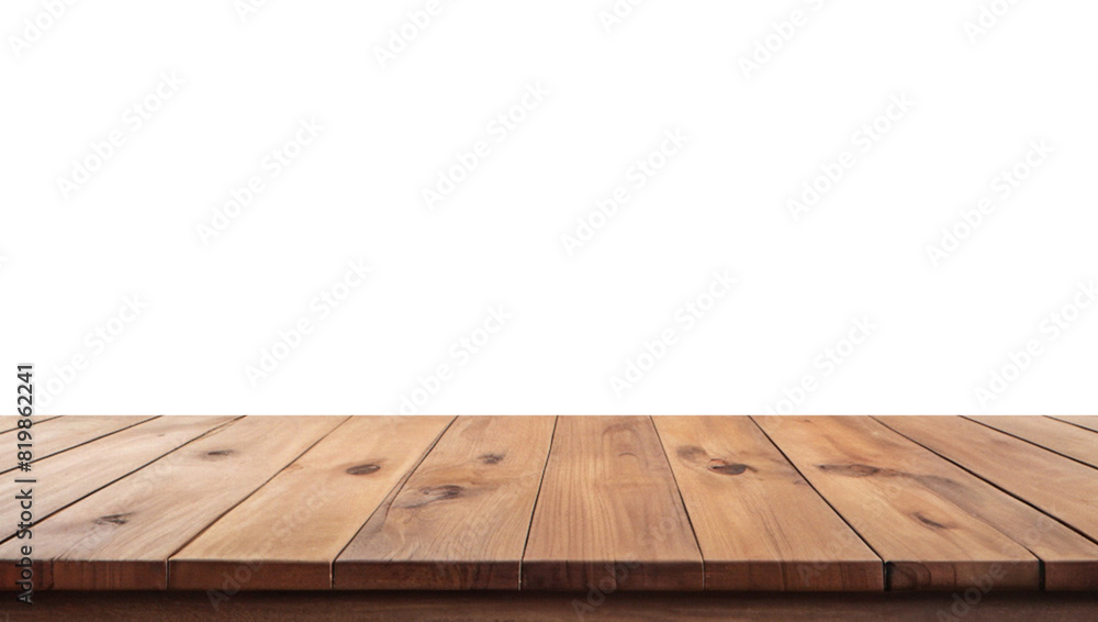 Empty wooden table top Brown For displaying product ,The background is transparent. Empty wooden table top Brown For displaying product ,The background is transparent.
