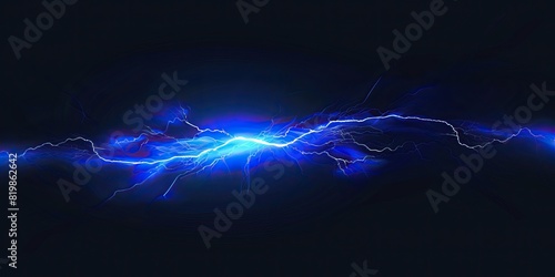 Inky Ignition: An Electrifying Illustration of Lightning's Primal Power © Syarif