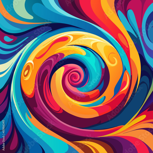 Vibrant abstract paint swirls for artistic or creative project backdrops.