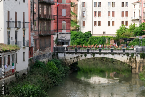 Ponte San Paolo sul fiume Retrone, Vicenza, Veneto,  Italia © roberto lunerti
