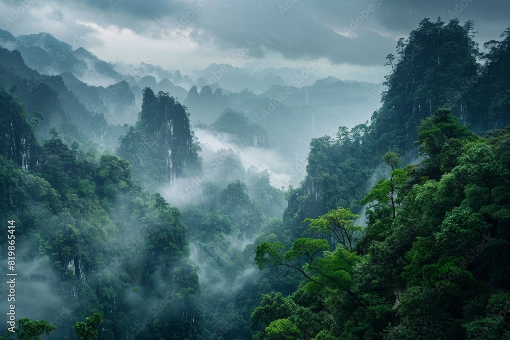 Majestic mountain landscape showcasing the beauty of nature with lush greenery and beautiful skies. Majestic mountain landscape showcasing the beauty of nature with lush greenery and beautiful skies.