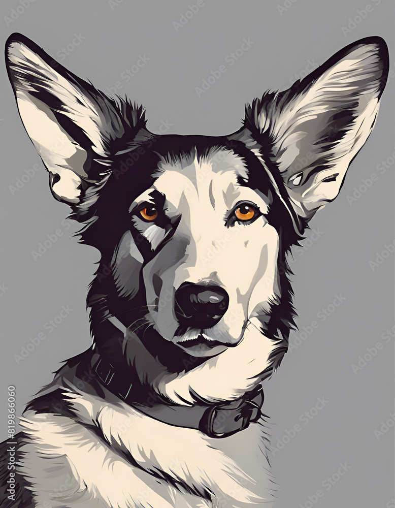 illustration of a dog illustration of a dog