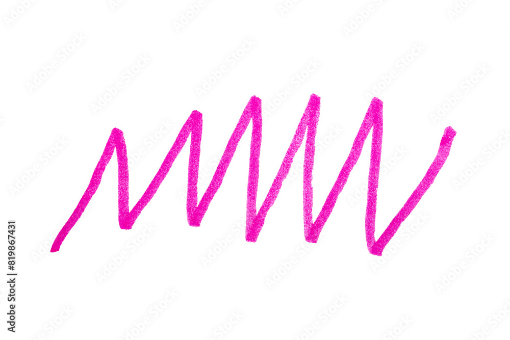 Hand drawn pink stroke zig zag design element transparent background Hand drawn pink stroke zig zag design element transparent background