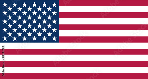 Flag of the USA. Vector illustration photo