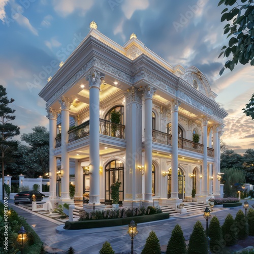 neoclassic luxury villa photo