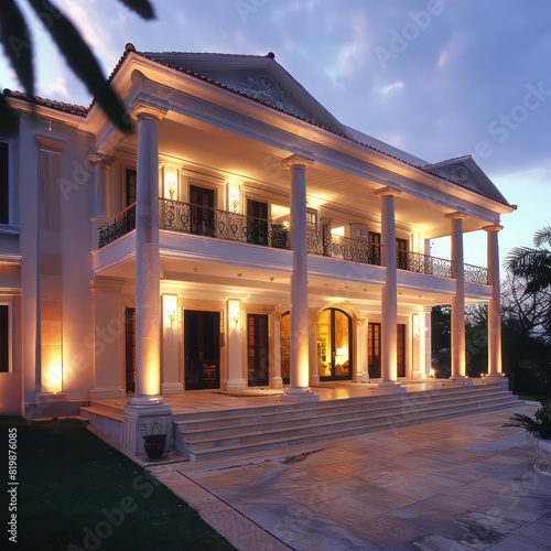 neoclassic luxury villa photo