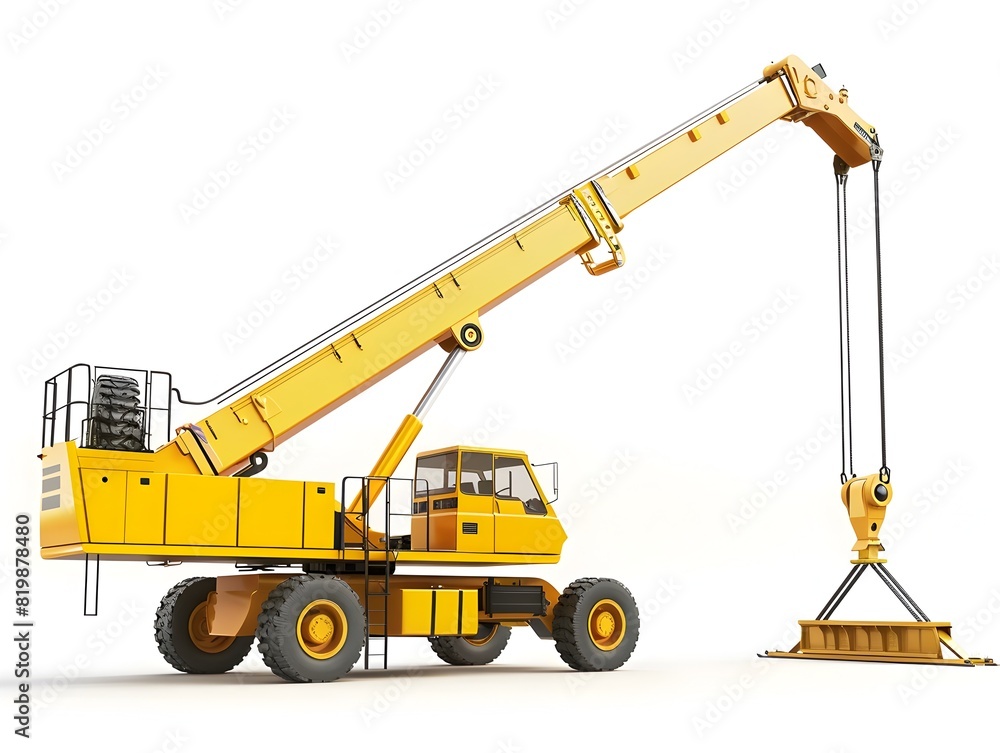 Powerful Mobile Crane for Heavy Lifting and Construction Site Work
