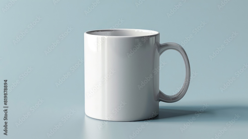 Fototapeta premium White cup of coffee for mockup
