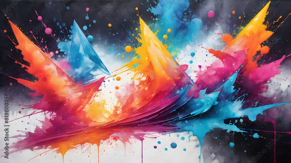 Mystery in Paint: Colorful Backdrops and Splashes Mystery in Paint: Colorful Backdrops and Splashes
