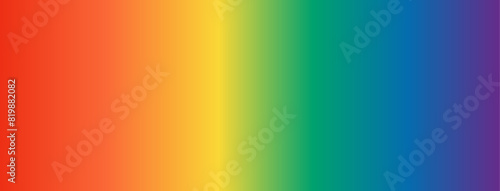 Colorful rainbow spectrum color gradient background banner vector template. 