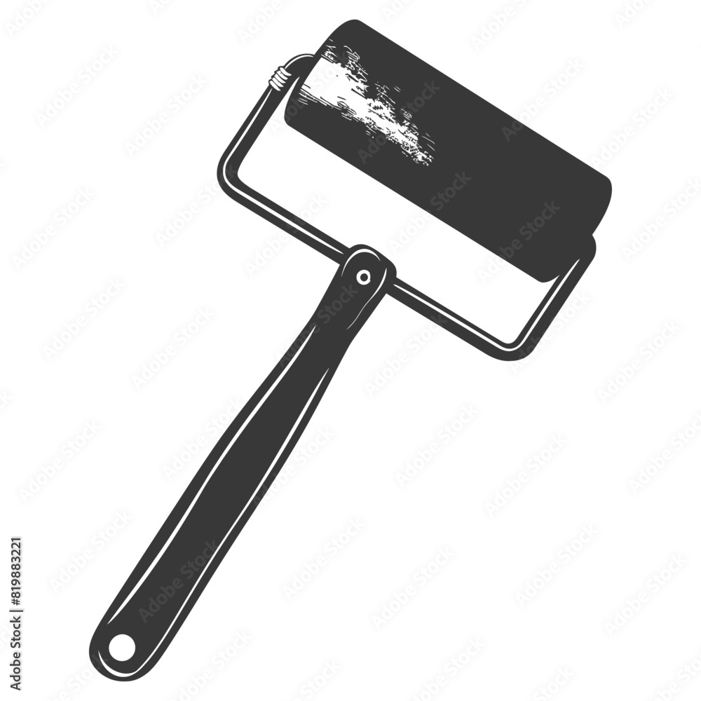 Silhouette paint roller black color only Silhouette paint roller black color only