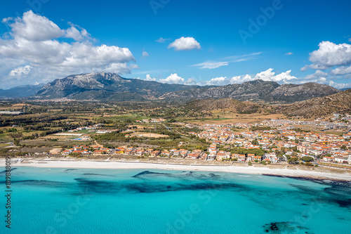 Aerial View of La Caletta, Siniscola, province of Nuoro, Sardinia