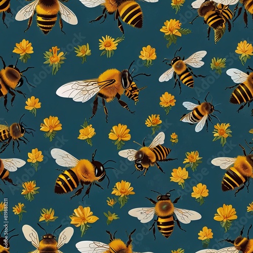 World Bee Day. World Bee Day creative template for banner  poster  flyer  sticker  postcard  t-shirt  etc. honey bee on a flowers in the nature banner for World Bee Day.