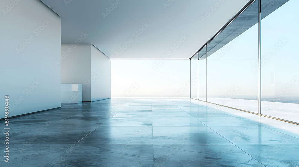 Obraz premium empty white room