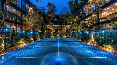 Wallpaper Mural Padel tennis court in an urban environment Torontodigital.ca