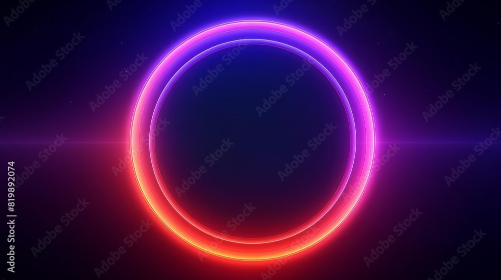 Mystical neon circle, enigmatic atmosphere, close up, focus on the glow, theme of wonder, vibrant, blend mode, backdrop of foggy surroundings Mystical neon circle, enigmatic atmosphere, close up, focus on the glow, theme of wonder, vibrant, blend mode, backdrop of foggy surroundings