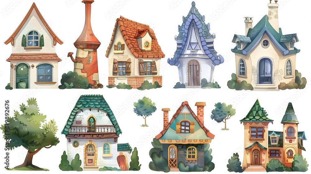 Whimsical and Enchanting European Inspired Storybook Homes and Cottages in a Fairytale Landscape Whimsical and Enchanting European Inspired Storybook Homes and Cottages in a Fairytale Landscape
